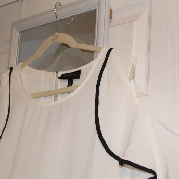 NWT - Lane Bryant 26 Cold Shoulder Long-Sleeve Top - Picture 3 of 7